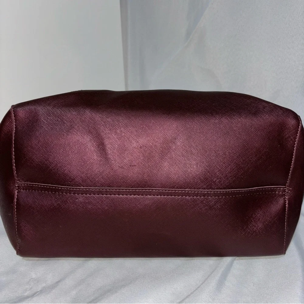 Bath & Body Works Metallic Burgundy Tote Bag